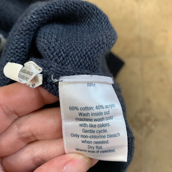 Boys Urban Pipeline Sz Small 1/4 Zip Blue Sweater - Picture 3 of 5